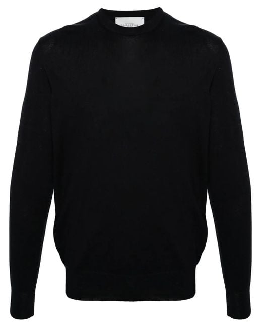 Ballantyne Black Crew-Neck Knitted Jumper for men