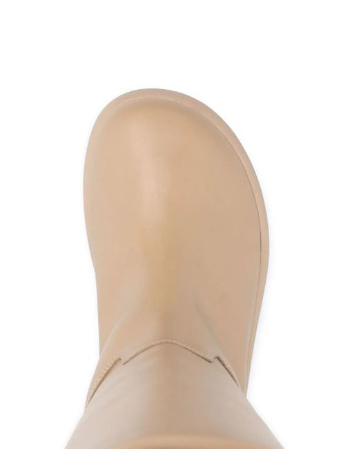 Gia Borghini White Chunky Sole Tubolar Boot Shoes