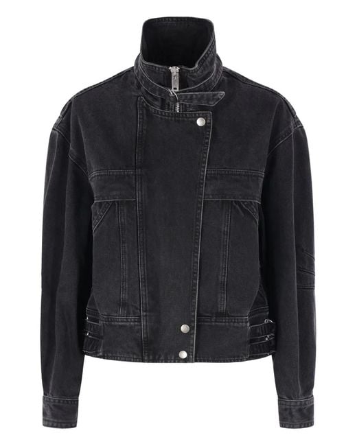 Isabel Marant Black Faded Zip Jacket