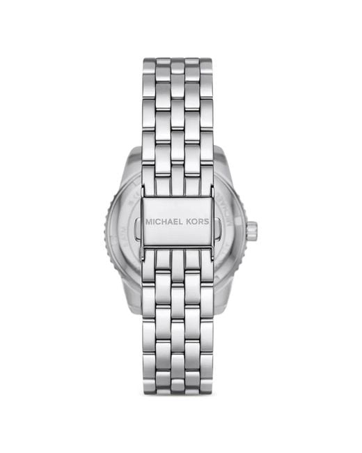 Michael Kors White Montre À Ornements En Cristal 35 Mm
