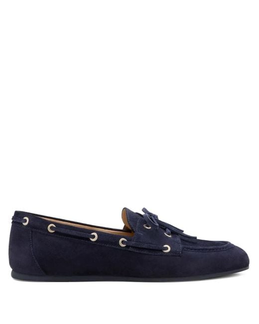 Stuart Weitzman Blue Tinsley Loafers