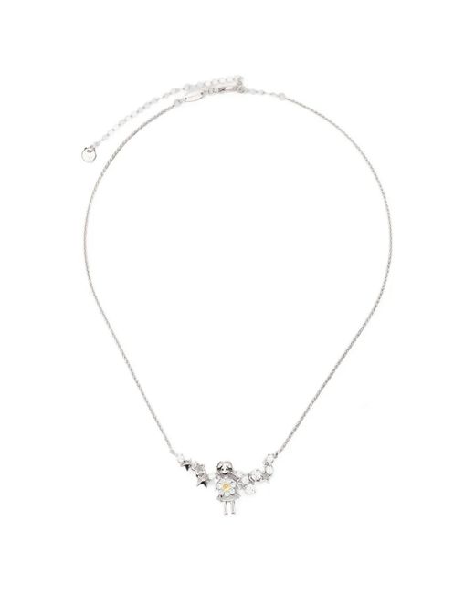 YVMIN White Crystal Necklace