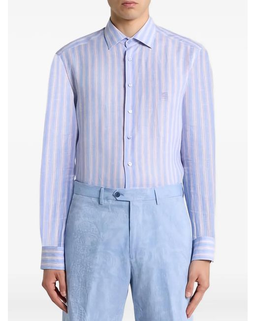 Camicia di Etro in Blue da Uomo