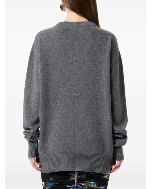 Blumarine フローラルビーズ セーター Gray