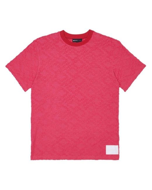 Purple Brand Pink Logo-patch Cotton T-shirt