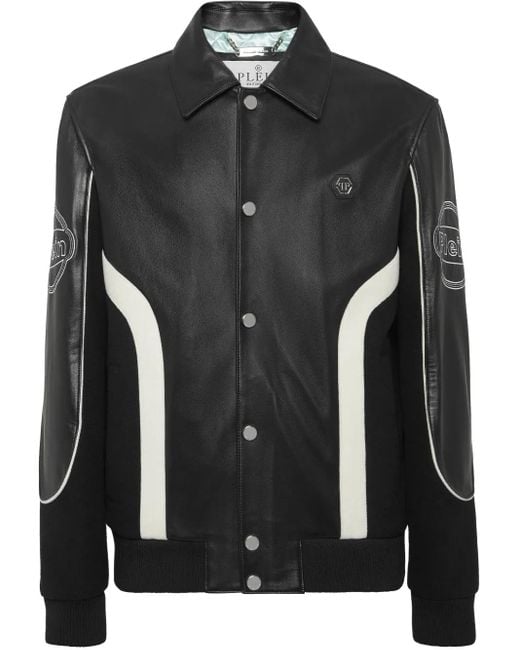 Philipp Plein Black Coster Bomber Jacket for men