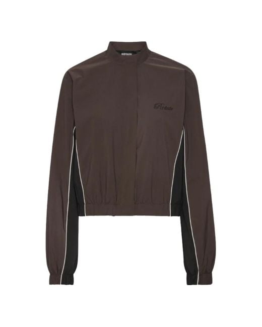 ROTATE BIRGER CHRISTENSEN Brown Veste À Détail Logo