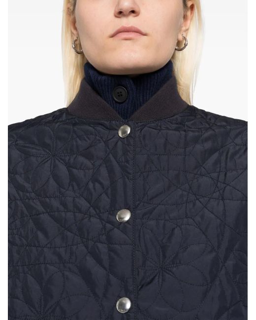Maison Kitsuné Blue Quilted Blouson