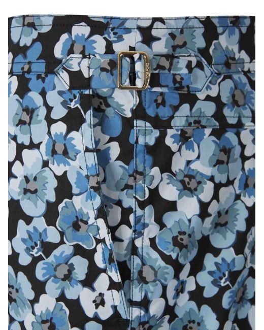 Costume Da Bagno A Fiori di Tom Ford in Blue da Uomo