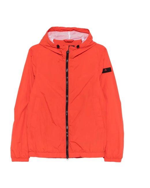 Peuterey Jack Met Capuchon in het Red