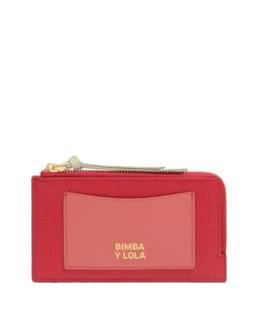 Portafoglio Con Zip di Bimba Y Lola in Red