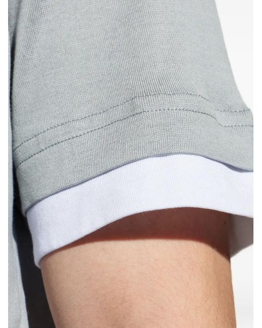 Eleventy Gray Crew-Neck T-Shirt for men