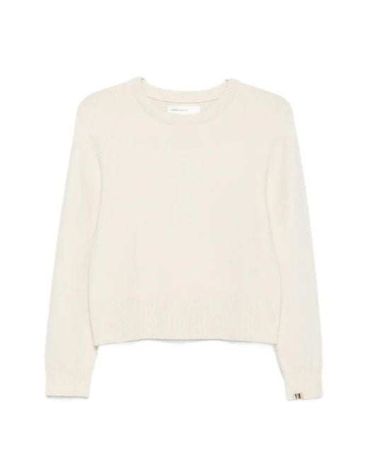 Extreme Cashmere White Jeanne Cashmere Sweater