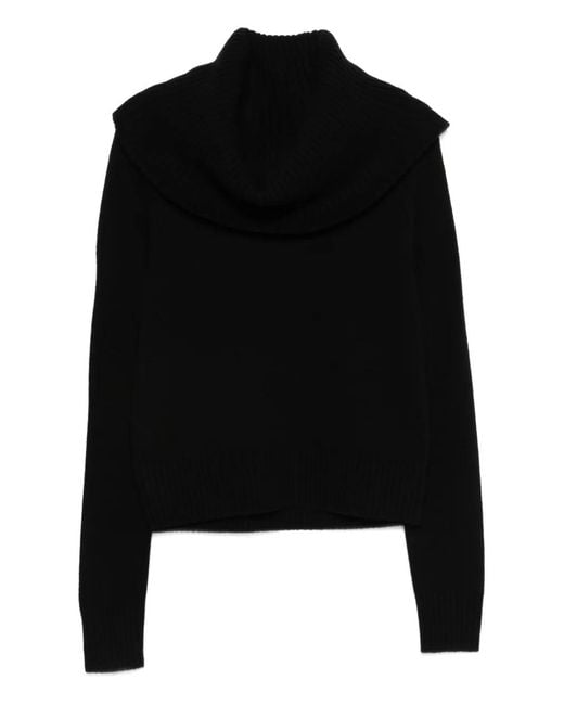 Pull À Col Cheminée Totême en coloris Black