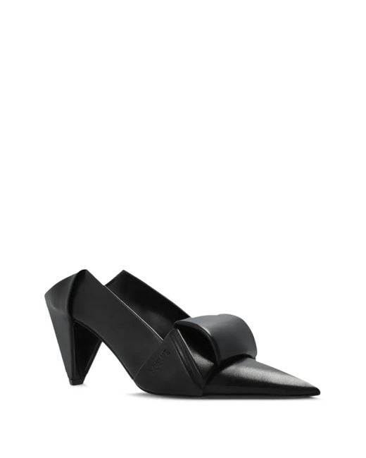Loewe Black Origami Leather Pumps
