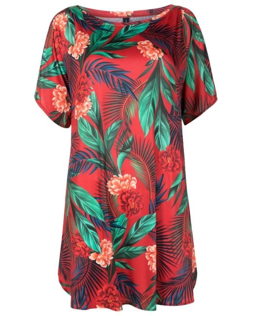 Abito Corto Allat Con Stampa di Lygia & Nanny in Red