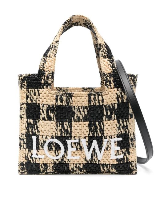 Loewe Black Mini Font Shopper