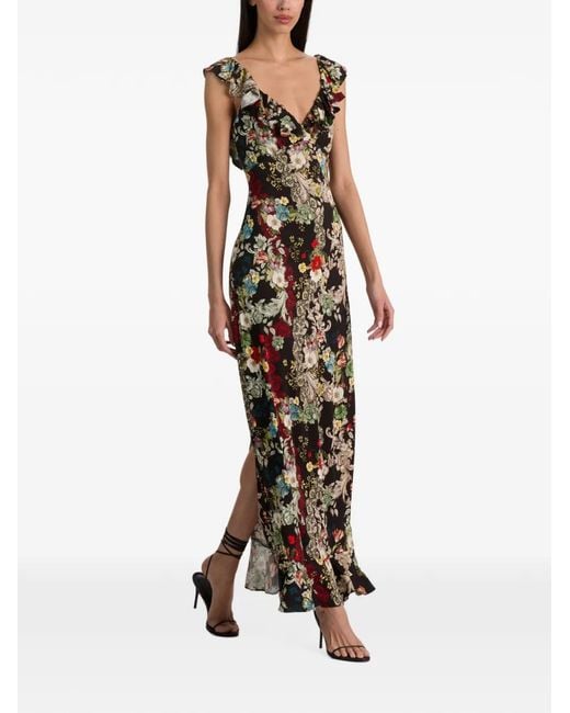 Alice + Olivia White Gemma Maxi Dress