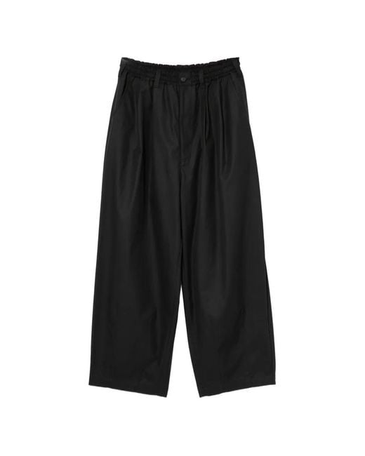 Comme des Garçons Black Cotton Wide-Leg Trousers for men