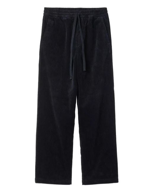Carhartt Blue Corduroy Drawstring Trousers for men