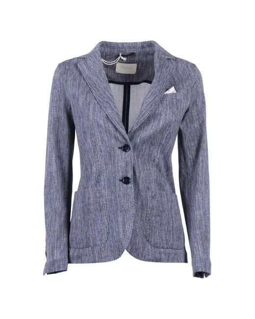 Circolo 1901 Getailleerde Blazer in het Blue