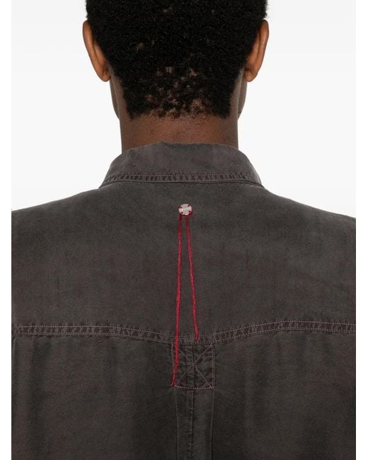 SEWMOD Gray Button-Down Shirt for men