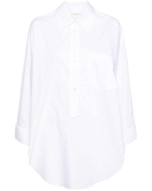 By Malene Birger White Maye Organic-cotton Shirt