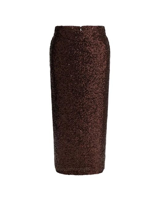 Semler Brown Jupe Mi-Longue À Sequins