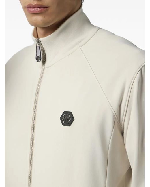 Philipp Plein White Veste Zippée for men
