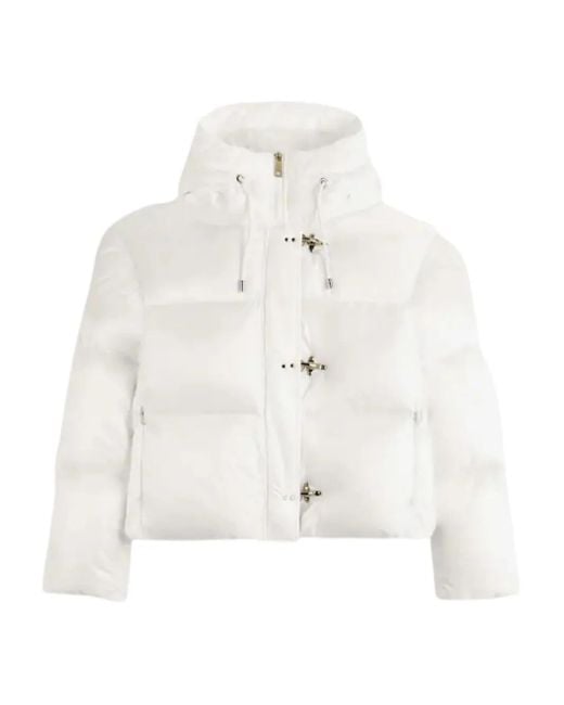 Fay Donsjas Met Capuchon in het White