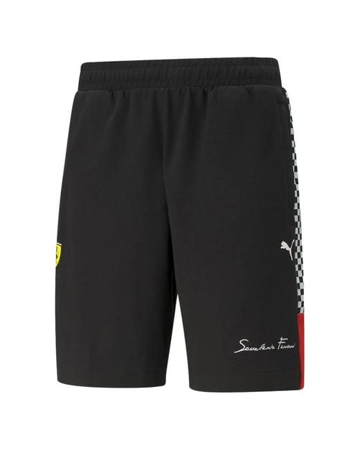 PUMA Black X Ferrari Race Xtg Shorts for men