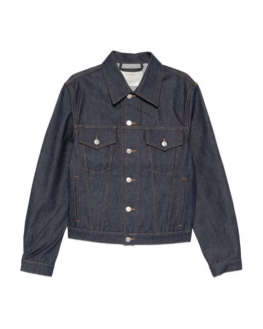 Husbands Blue Button-up Denim Jacket for men
