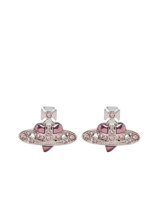 Vivienne Westwood Metallic Orb Crystal-Embellished Earrings