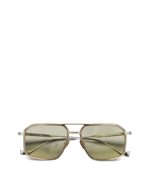 Cutler & Gross Green Lunettes De Soleil 1971 À Monture Carrée