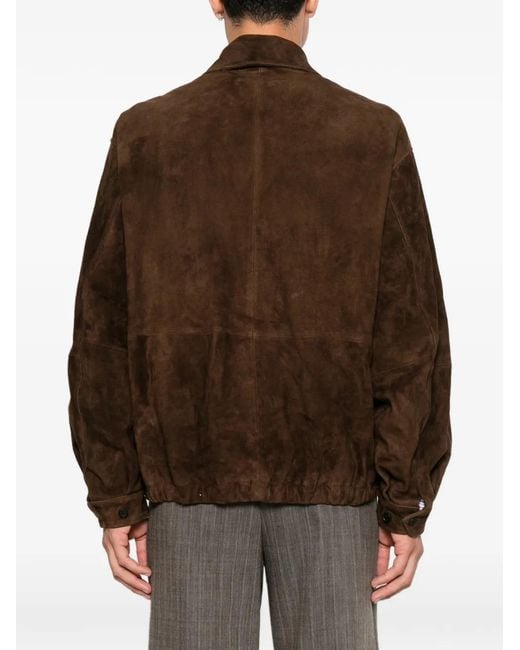 Ssstein Brown Suede Jacket for men