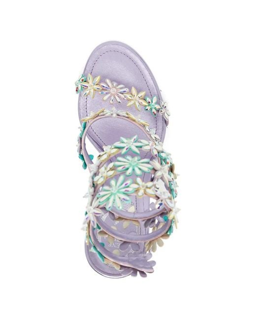 Rene Caovilla Metallic Sandales Eva 80 Mm