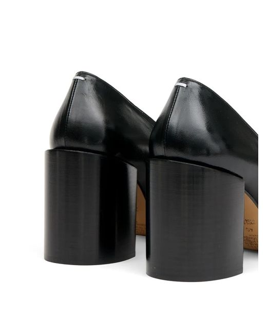 Maison Margiela Gray Piped Square-Toe Pumps