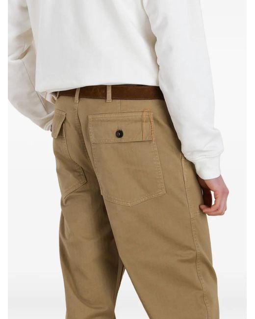 Fortela Natural Patch-Pocket Trousers for men