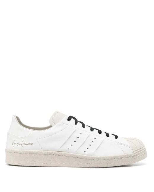 Y-3 White Superstar Sneakers