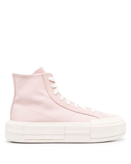 Converse Cruise Canvas Hightop Sneakers in Pink Lyst Canada