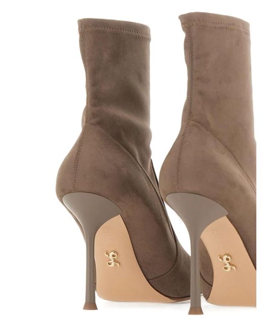 Sergio Levantesi Brown 10Mm Meets56 Pointed Ankle Boots