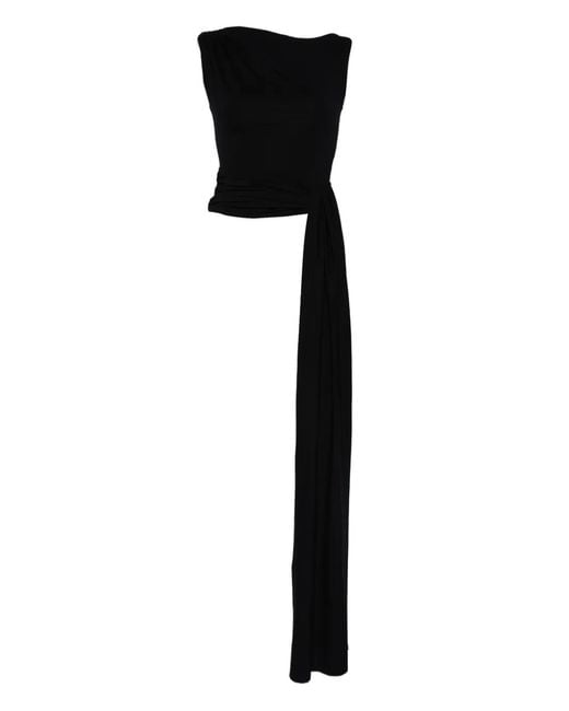 Axel 113 Black Tina Draped Tie Top