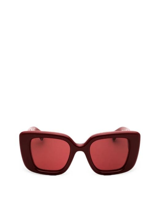 Gucci Pink Oversized Square-Frame Sunglasses