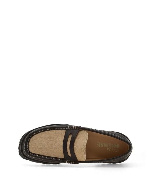 Clarks White Yukoner Penny Loafers for men