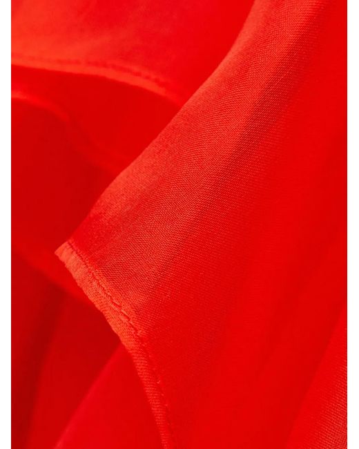 Zimmermann Red Ruffled Midi Dress