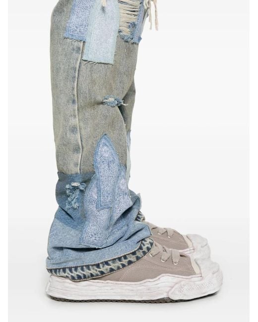 Who Decides War Jeans Met Patch in het Blue voor heren