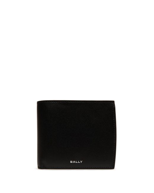 Bally Black Bi-fold Leather Wallet for men