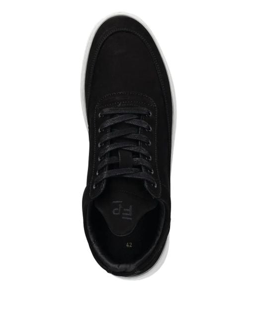 Filling Pieces Black Lace-Up Sneakers for men