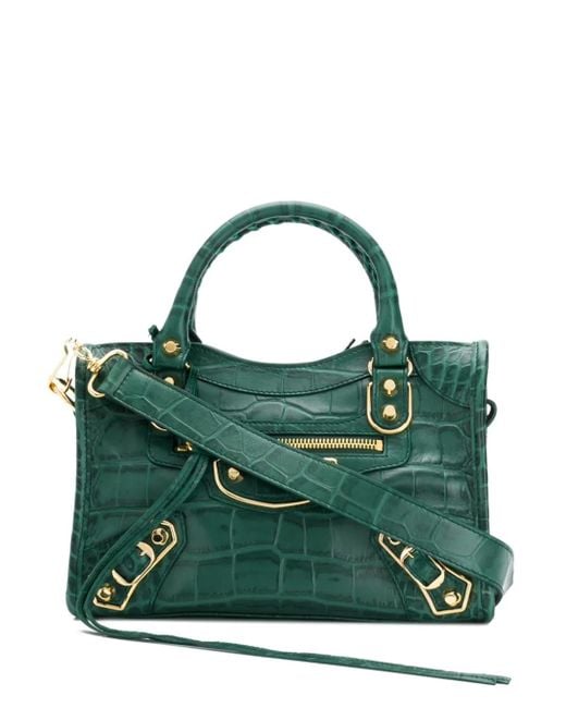 Balenciaga Green Classic Mini City Bag