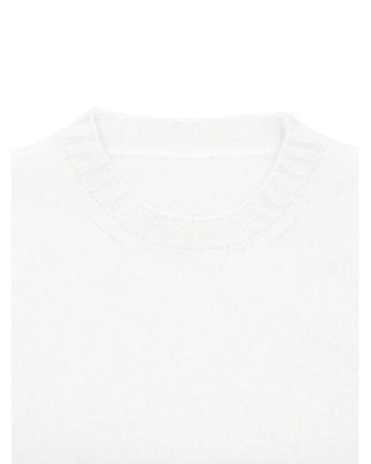 Fortela White Pull Skipper À Col Rond for men